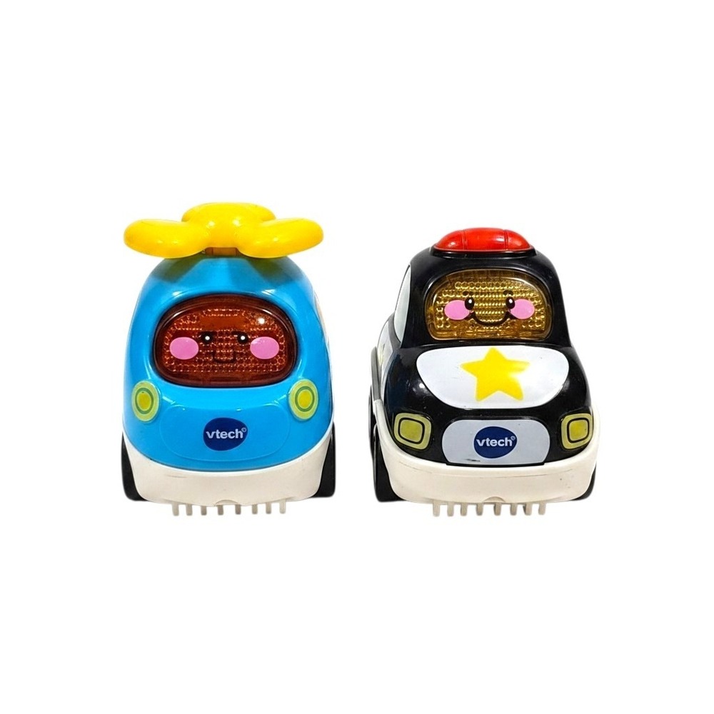 VTech Go Go Smart Wheels Police Car and Helicopter Lot Interactive Toddler Toys
